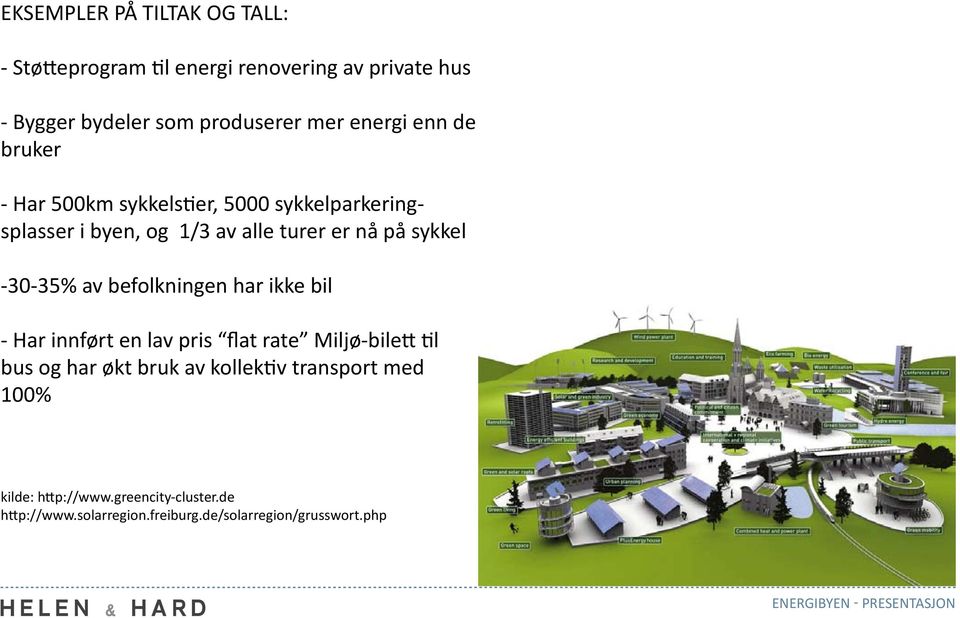 -30-35% av befolkningen har ikke bil - Har innført en lav pris flat rate Miljø-bilett til bus og har økt bruk av