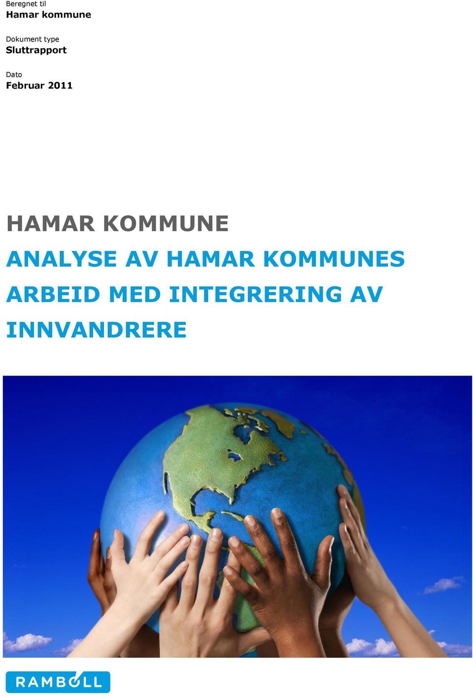 HAMAR KOMMUNE ANALYSE AV HAMAR