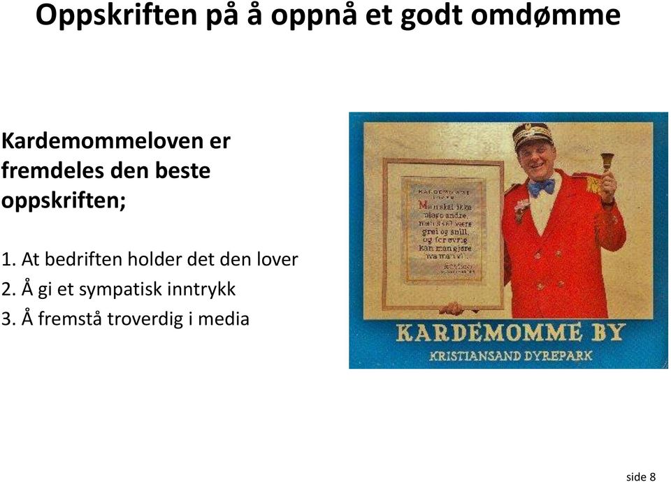 oppskriften; 1.