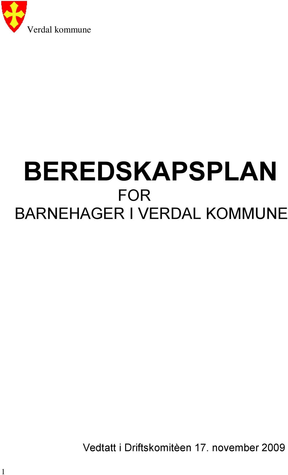 BARNEHAGER I VERDAL