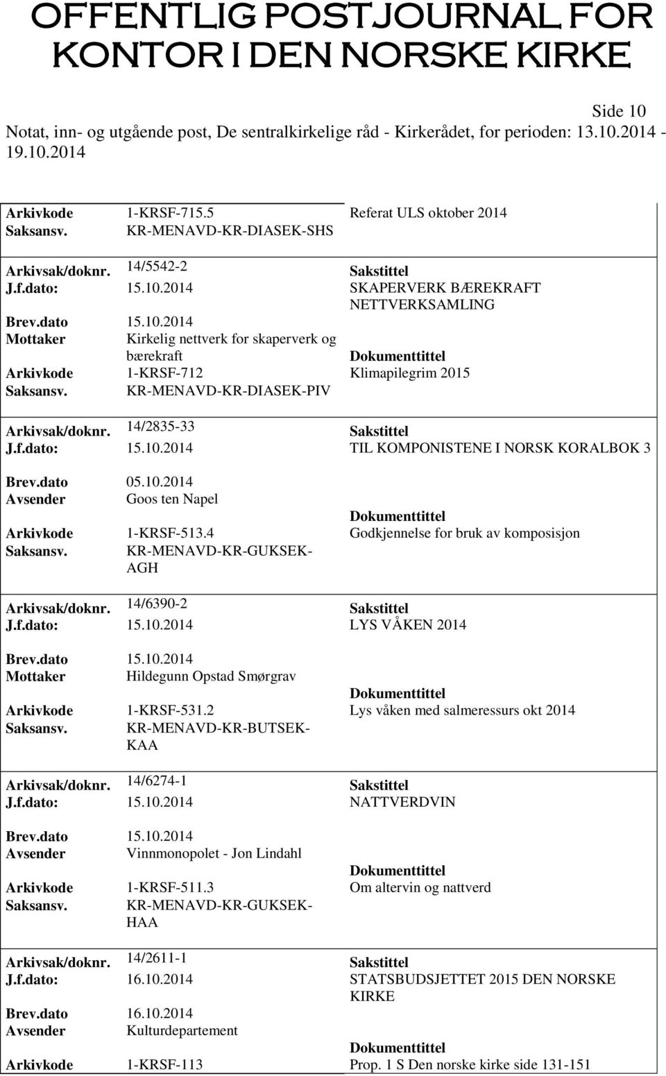 4 Godkjennelse for bruk av komposisjon Saksansv. KR-MENAVD-KR-GUKSEK- AGH Arkivsak/doknr. 14/6390-2 Sakstittel J.f.dato: 15.10.