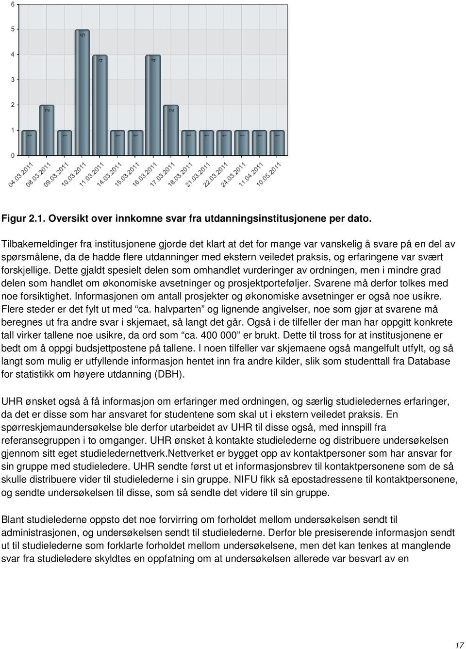 svært forskjellige. Dette gjaldt spesielt delen som omhandlet vurderinger av ordningen, men i mindre grad delen som handlet om økonomiske avsetninger og prosjektporteføljer.