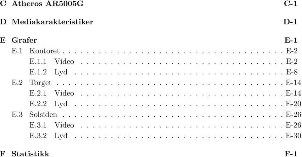 .................................. E-20 E.3 Solsiden..................................... E-26 E.3.1 Video.................................. E-26 E.3.2 Lyd.