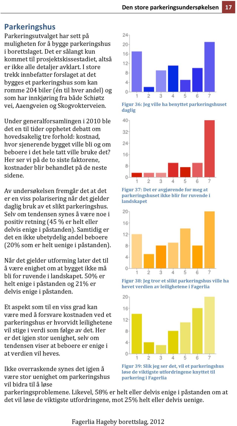 I store trekk innbefatter forslaget at det bygges et parkeringshus som kan romme 204 biler (én til hver andel) og som har innkjøring fra både Schiøtz vei, Aaengveien og Skogvokterveien.