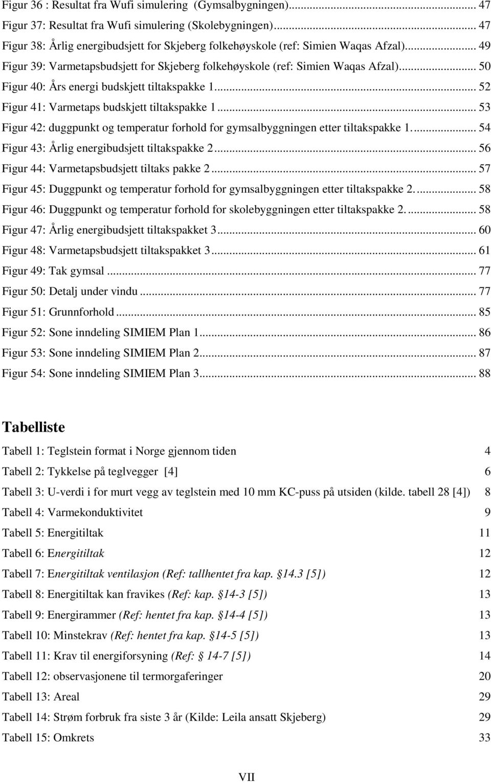 .. 50 Figur 40: Års energi budskjett tiltakspakke 1... 52 Figur 41: Varmetaps budskjett tiltakspakke 1... 53 Figur 42: duggpunkt og temperatur forhold for gymsalbyggningen etter tiltakspakke 1.