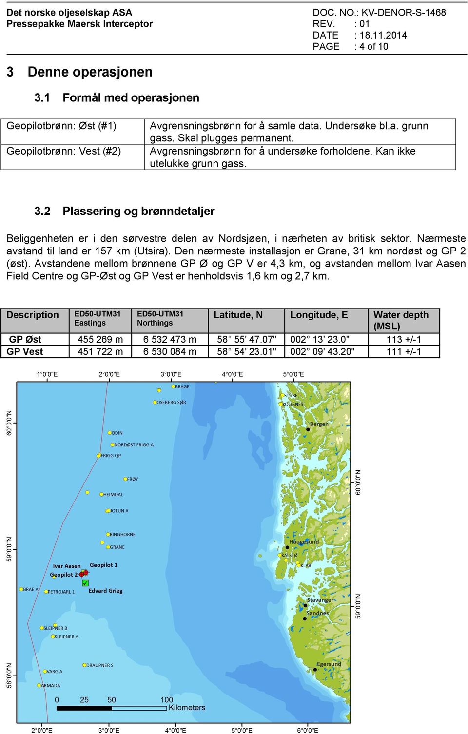 Nærmeste avstand til land er 157 km (Utsira). Den nærmeste installasjon er Grane, 31 km nordøst og GP 2 (øst).