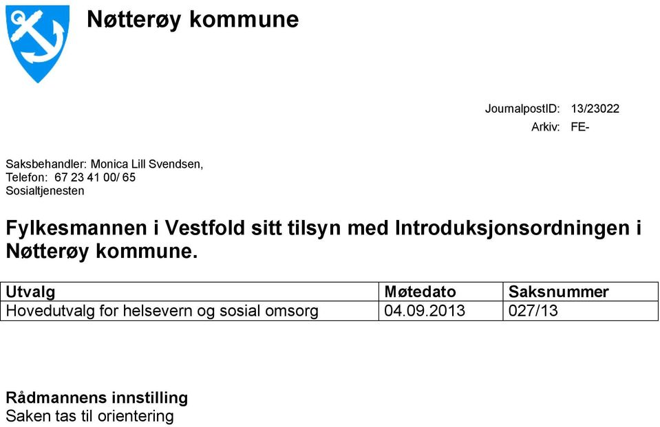 med Introduksjonsordningen i Nøtterøy kommune.