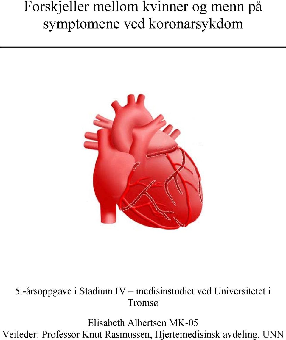 -årsoppgave i Stadium IV medisinstudiet ved