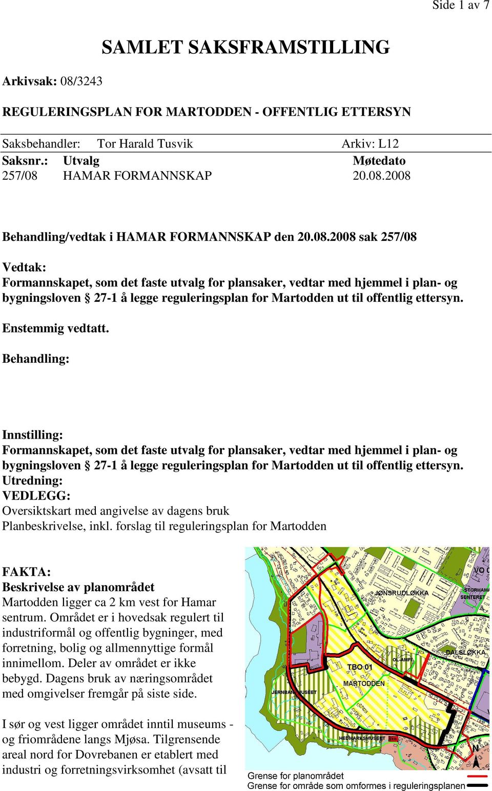 HAMAR FORMANNSKAP 20.08.