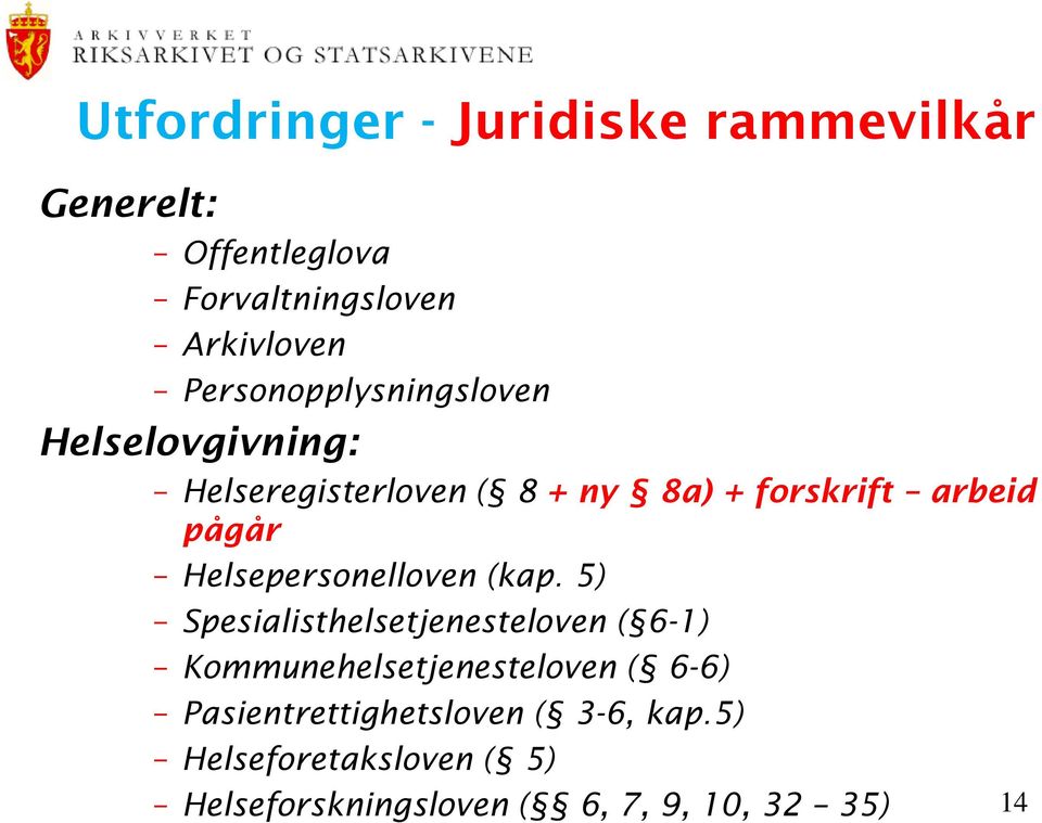 Helsepersonelloven (kap.