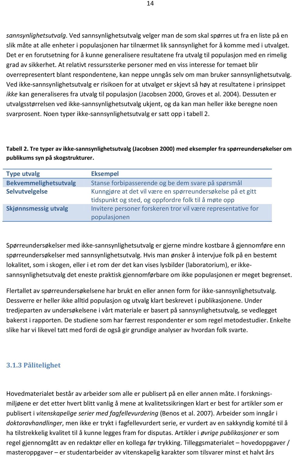 Det er en forutsetning for å kunne generalisere resultatene fra utvalg til populasjon med en rimelig grad av sikkerhet.