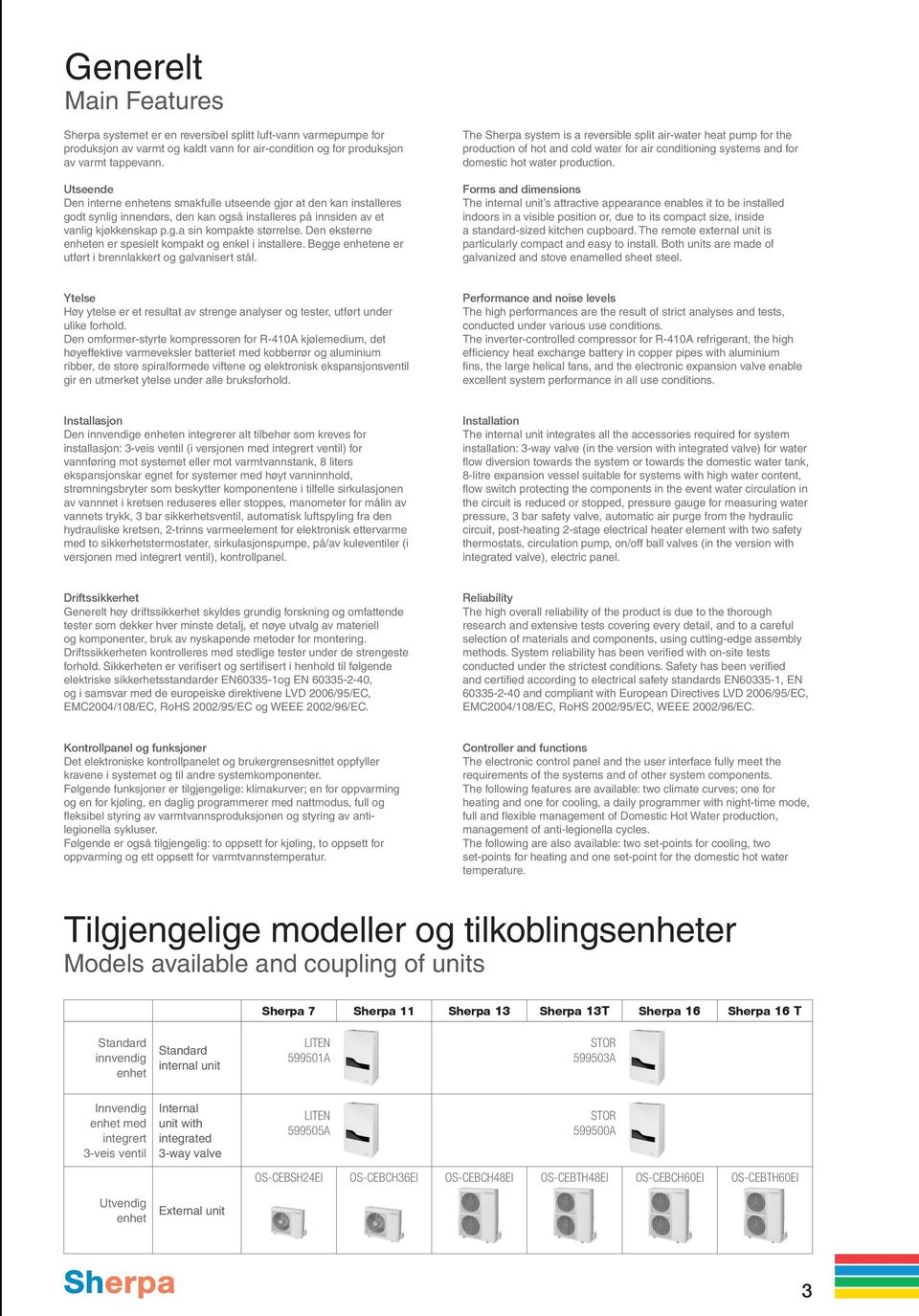 Den eksterne enheten er spesielt kompakt og enkel i installere. Begge enhetene er utført i brennlakkert og galvanisert stål.