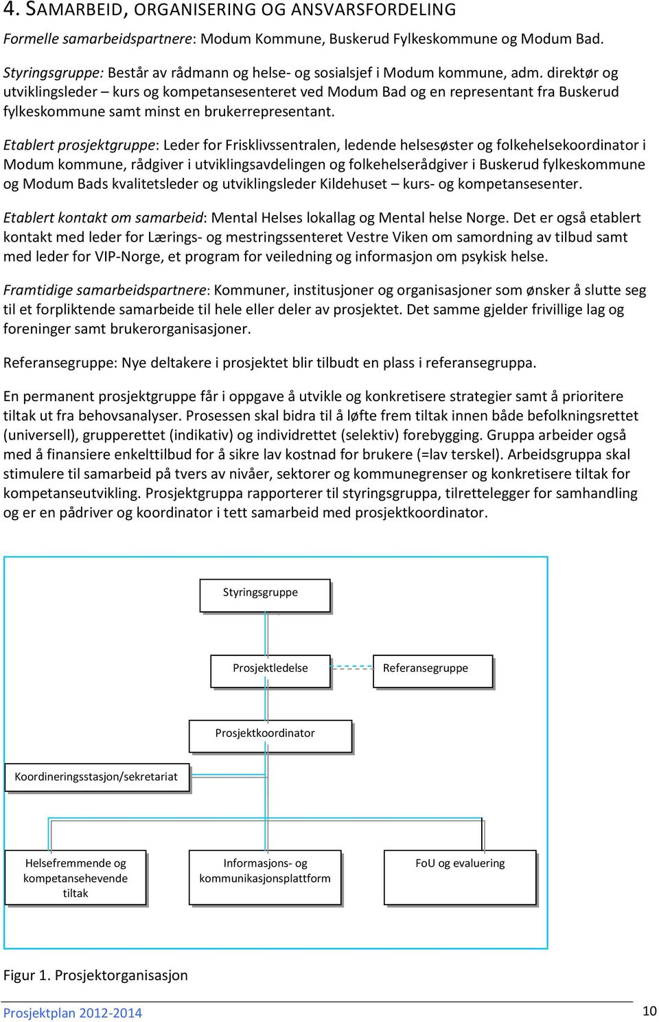 direktør og utviklingsleder kurs og kompetansesenteret ved Modum Bad og en representant fra Buskerud fylkeskommune samt minst en brukerrepresentant.