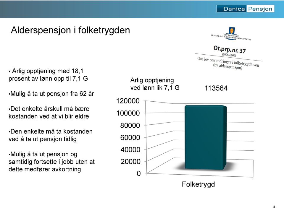 kostanden ved å ta ut pensjon tidlig Mulig å ta ut pensjon og samtidig fortsette i jobb uten at dette