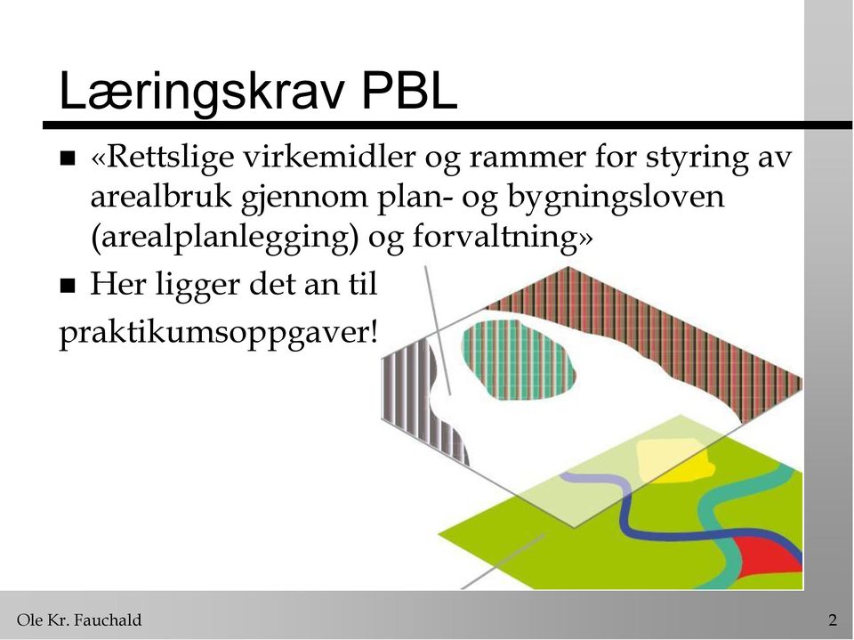 bygningsloven (arealplanlegging) og forvaltning»