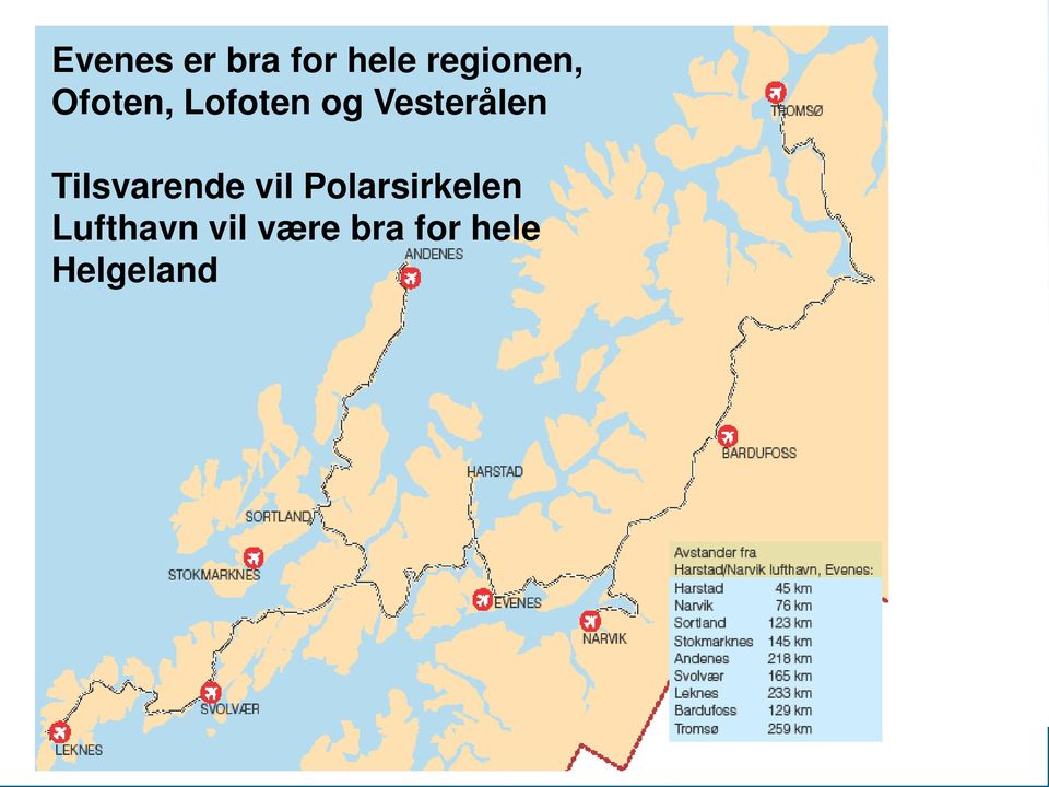 Tilsvarende vil Polarsirkelen