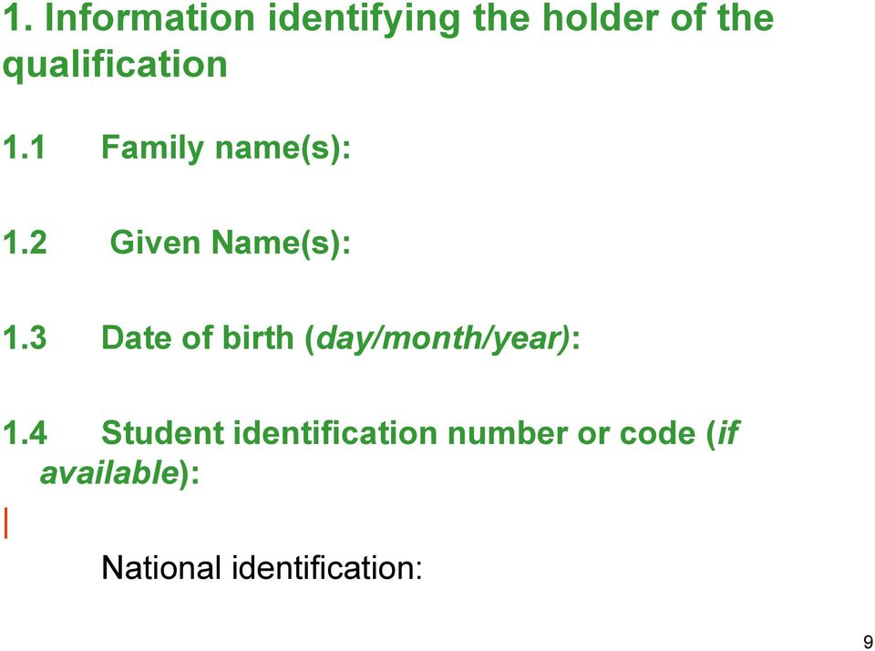 3 Date of birth (day/month/year): 1.