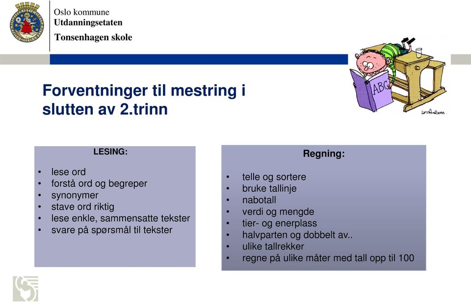 sammensatte tekster svare på spørsmål til tekster Regning: telle og sortere bruke