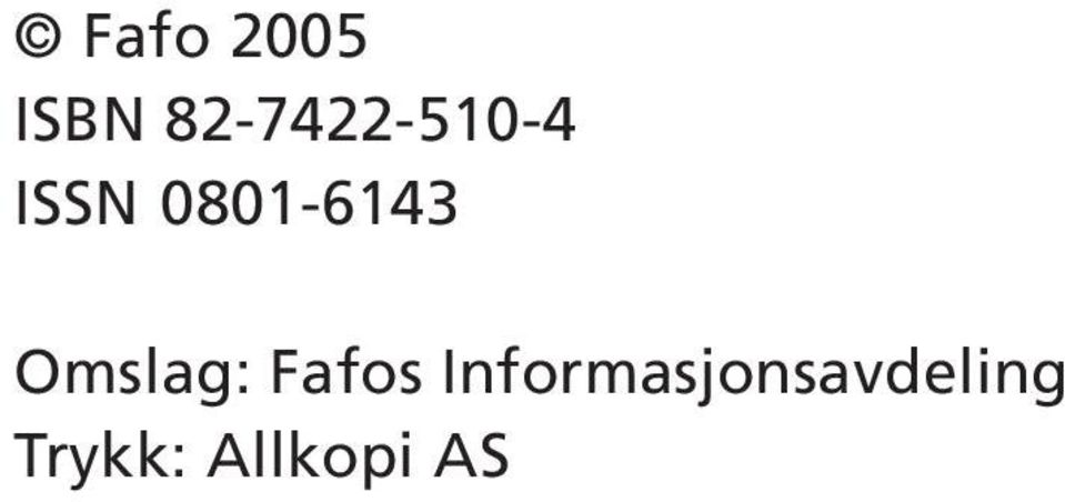 0801-6143 Omslag: Fafos