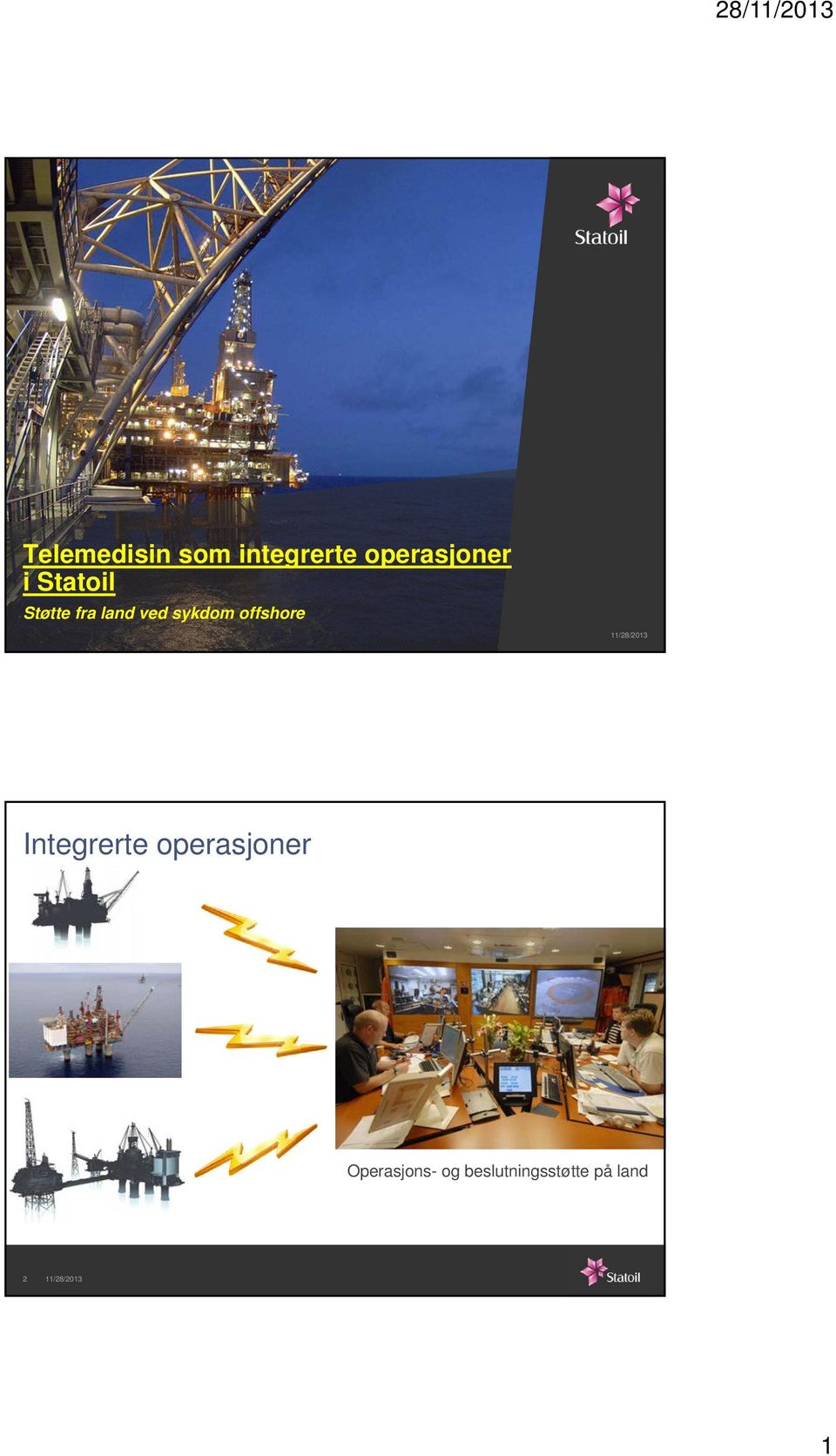 ved sykdom offshore Integrerte