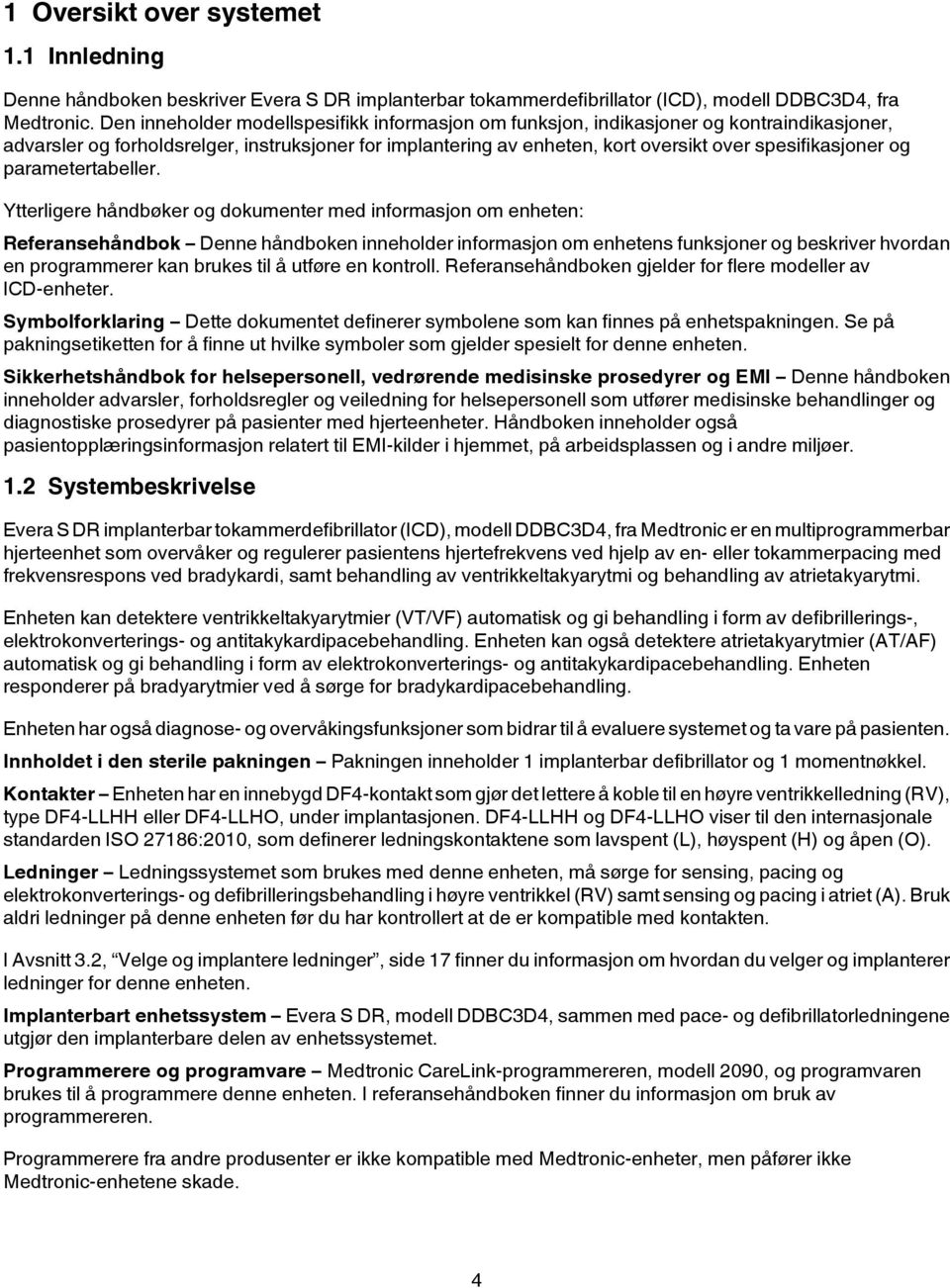 og parametertabeller.