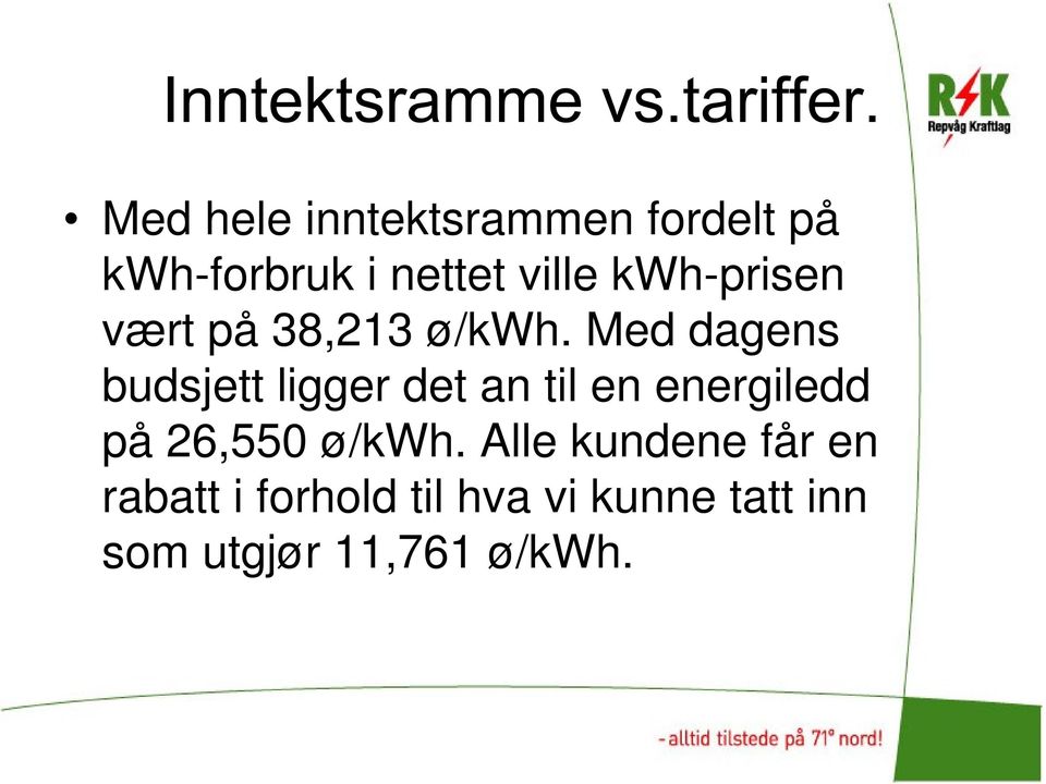 Med dagens budsjett ligger det an til en energiledd på 26,550