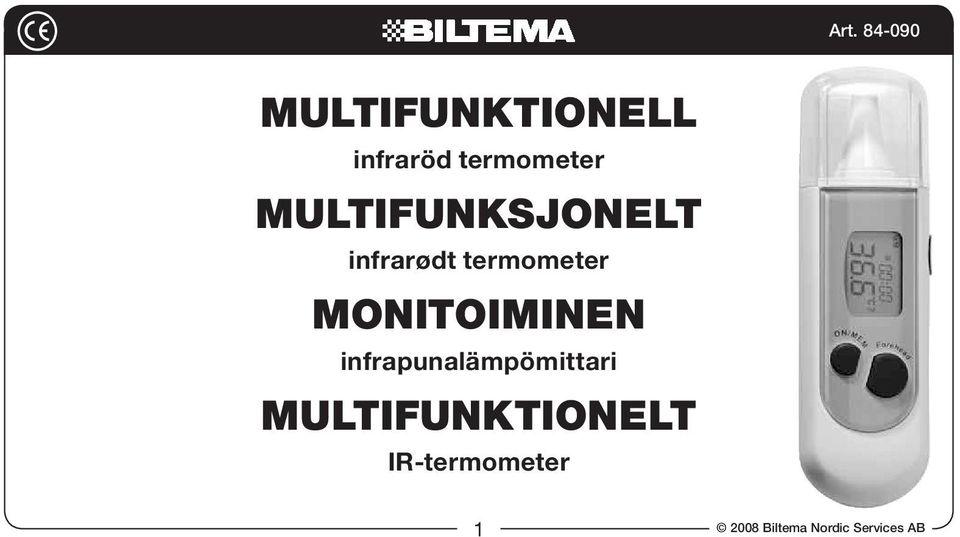 Monitoiminen infrapunalämpömittari