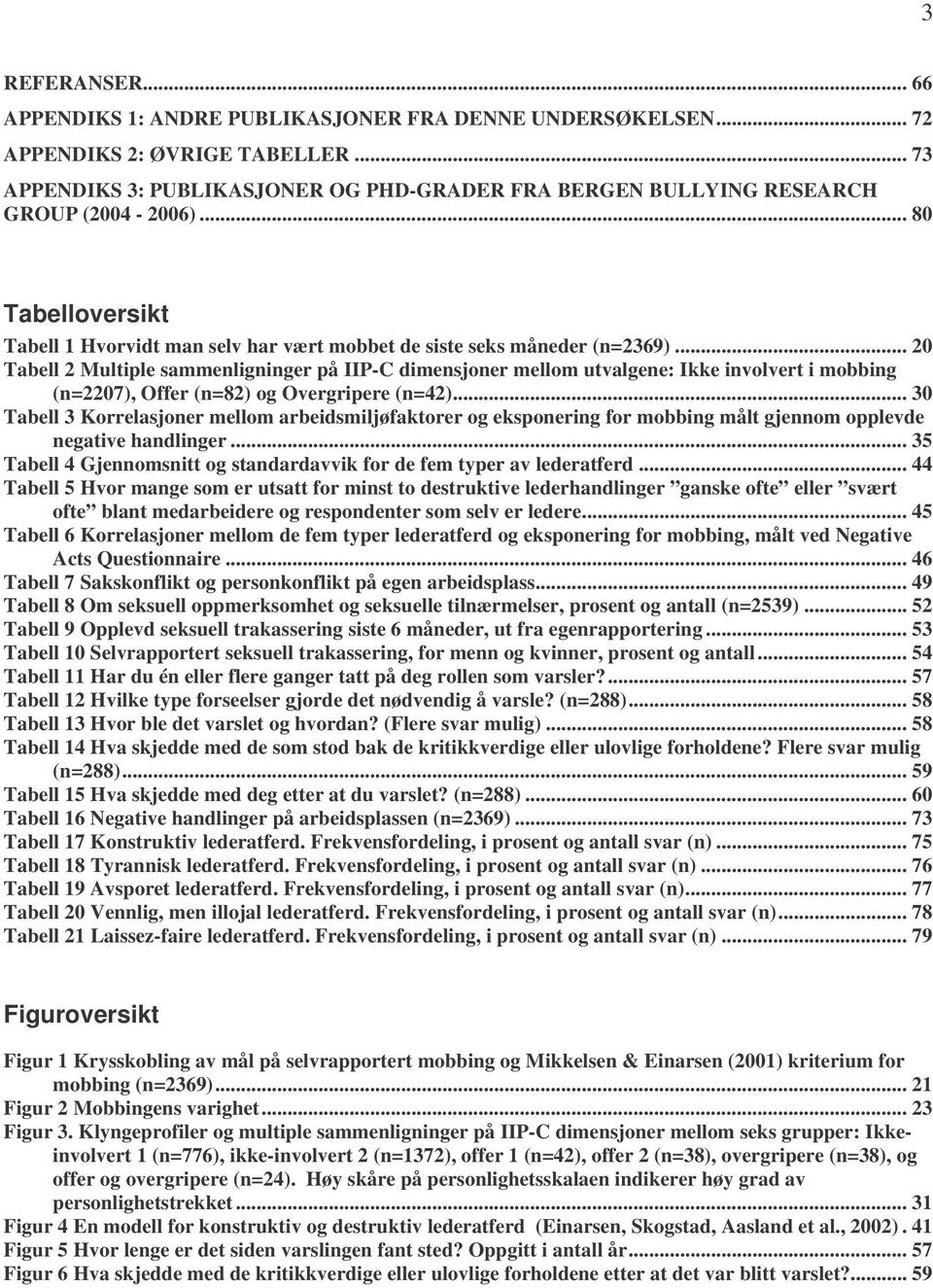 .. 20 Tabell 2 Multiple sammenligninger på IIP-C dimensjoner mellom utvalgene: Ikke involvert i mobbing (n=2207), Offer (n=82) og Overgripere (n=42).