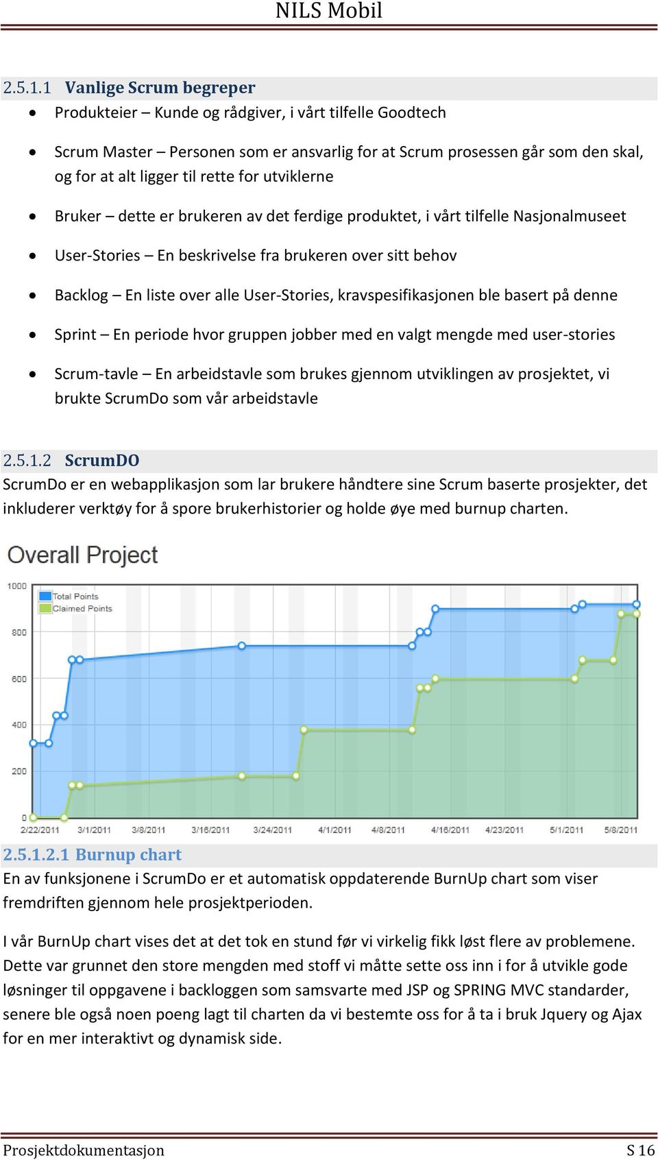 utviklerne Bruker dette er brukeren av det ferdige produktet, i vårt tilfelle Nasjonalmuseet User-Stories En beskrivelse fra brukeren over sitt behov Backlog En liste over alle User-Stories,