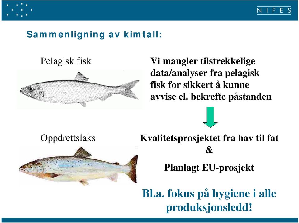 bekrefte påstanden Oppdrettslaks Kvalitetsprosjektet fra hav til