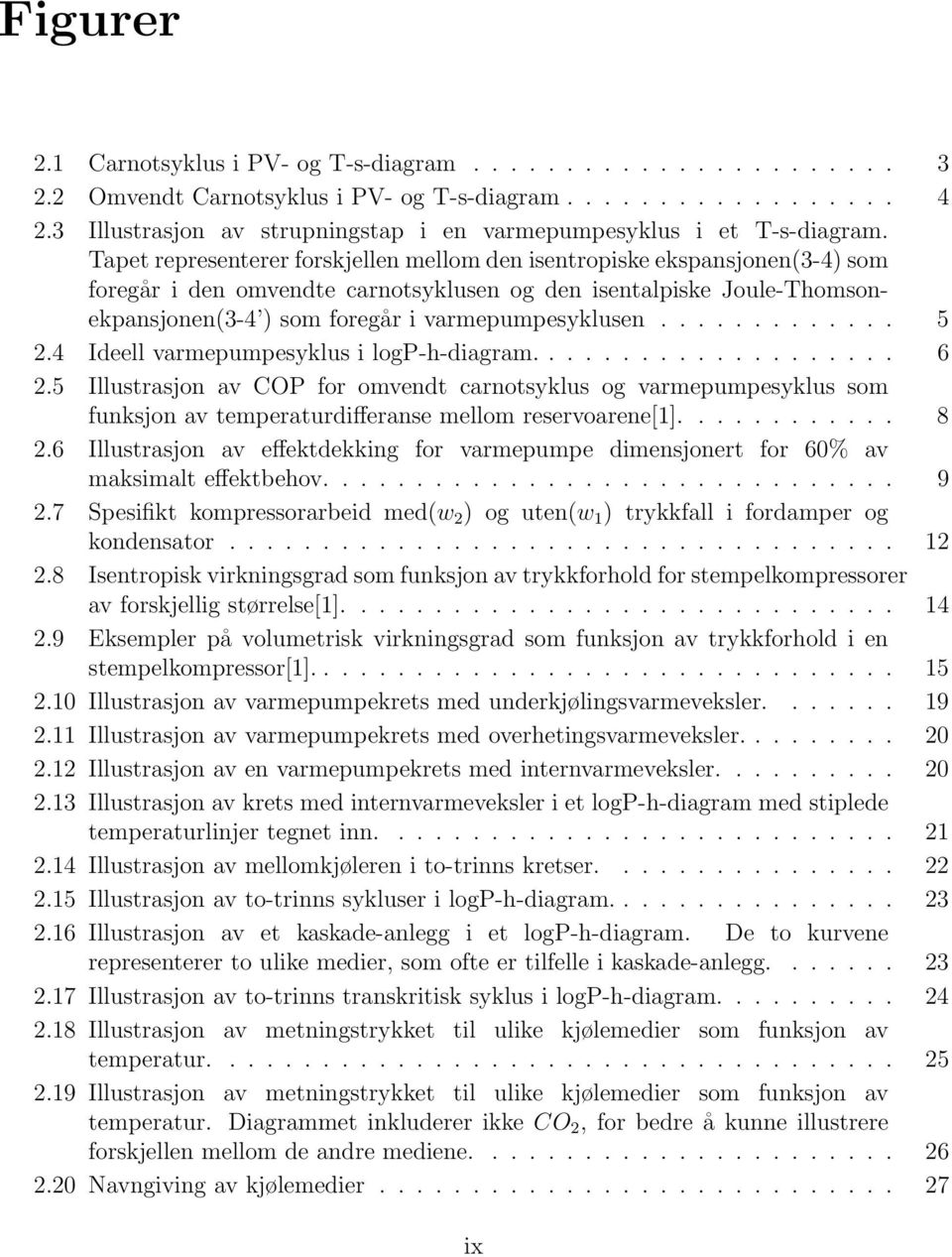 Tapet representerer forskjellen mellom den isentropiske ekspansjonen(3-4) som foregår i den omvendte carnotsyklusen og den isentalpiske Joule-Thomsonekpansjonen(3-4 ) som foregår i varmepumpesyklusen.