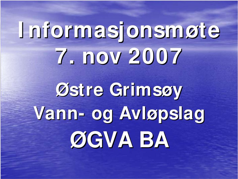 Grimsøy Vann- og