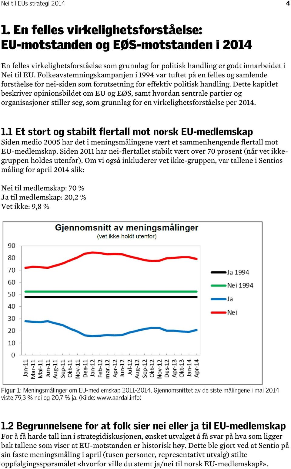 Folkeavstemningskampanjen i 1994 var tuftet på en felles og samlende forståelse for nei-siden som forutsetning for effektiv politisk handling.