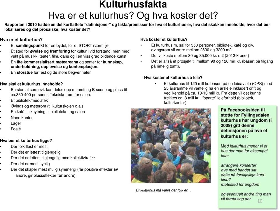 Hva er et kulturhus?