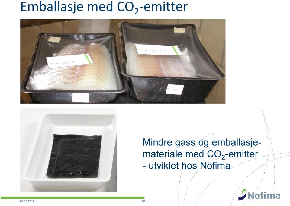emballasjemateriale med CO 2