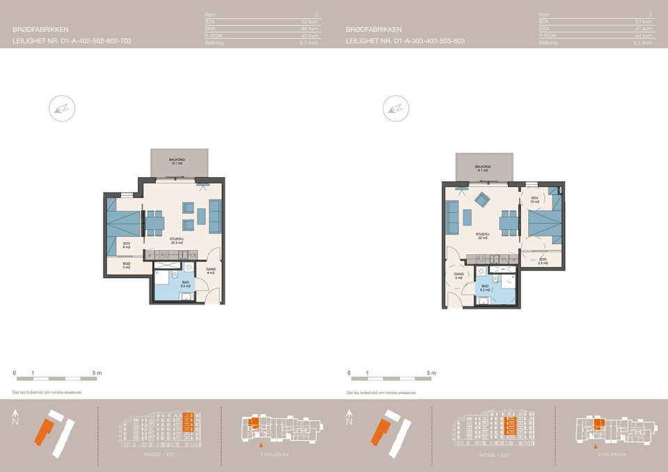 2 D-A-33-43-5 8 m2-4 M2-4 M2-46 M2 D-B-52 Areal 46 D-B-52 : D-A-42-52-62-72 Areal 52 2-ROMS Areal 4 2-ROMS 2-ROMS Areal - 47 M2 ARCASA Arkitekter AS B 46 Areal P-rom 37 ARCASA Arkitekter AS B