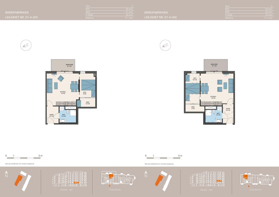 2 53 2-ROMS Areal Utvikling 4 AS D-A-32 2-ROMS Areal B 47 Areal P-rom 37 ARCASA Arkitekter AS 2-ROMS A Målestokk: ca : Areal P-rom 43 PLA 2 SAGVEIE 23 C III Målestokk: Fasade 34 ØST ETASJEPLA2 459