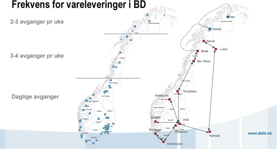 Romsdal Sogn og Fjordane Oppland Hedmark Sogn og Fjordane Oppland Hedmark Hordaland Rogaland Telemark Aust-Agder Buskerud Vestfold Oslo Akershus