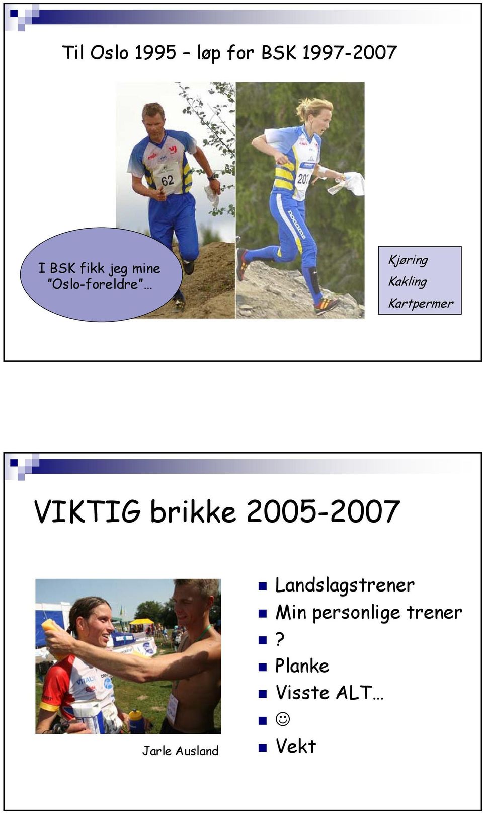 Kartpermer VIKTIG brikke 2005-2007 Jarle Ausland