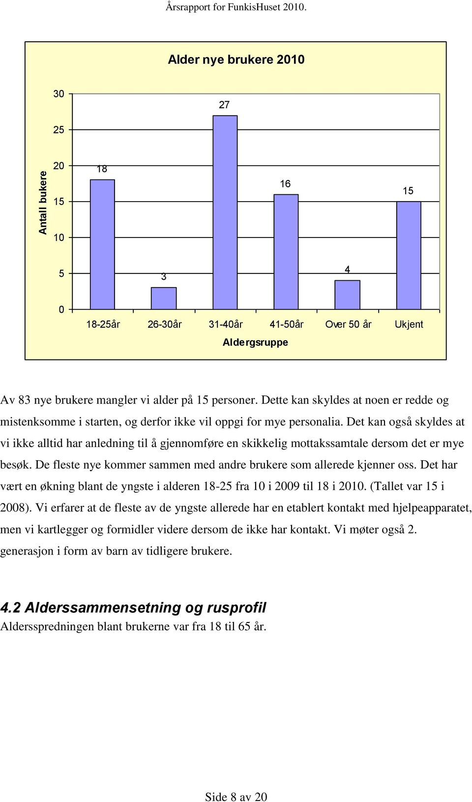 Dette kan skyldes at noen er redde og mistenksomme i starten, og derfor ikke vil oppgi for mye personalia.