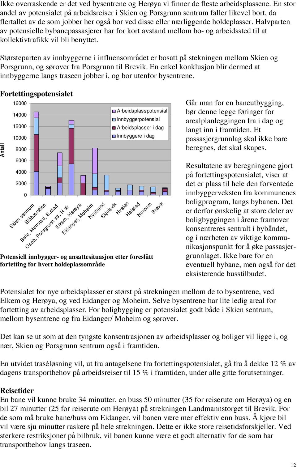 Halvparten av potensielle bybanepassasjerer har for kort avstand mellom bo- og arbeidssted til at kollektivtrafikk vil bli benyttet.