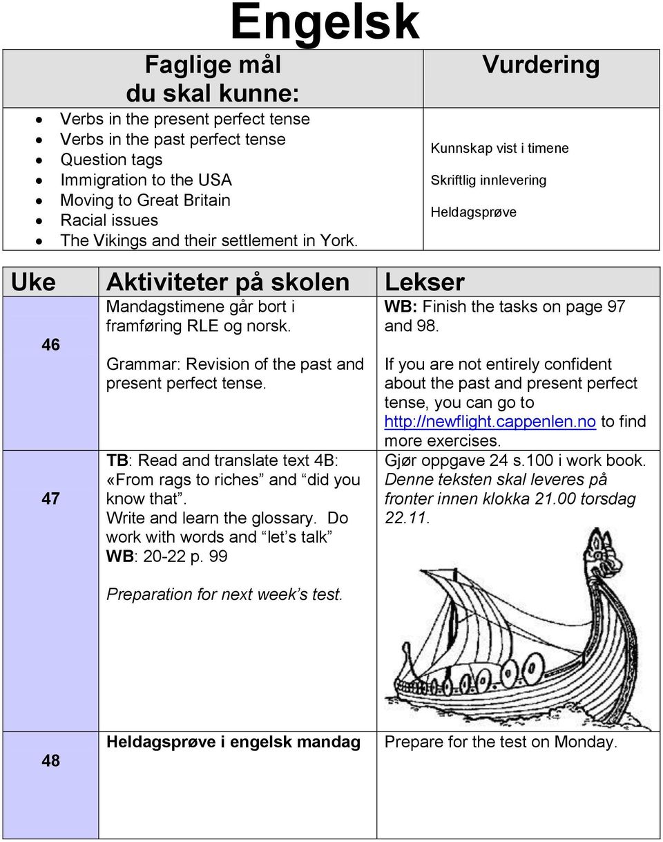 TB: Read and translate text 4B: «From rags to riches and did you know that. Write and learn the glossary. Do work with words and let s talk WB: 20-22 p. 99 Preparation for next week s test.