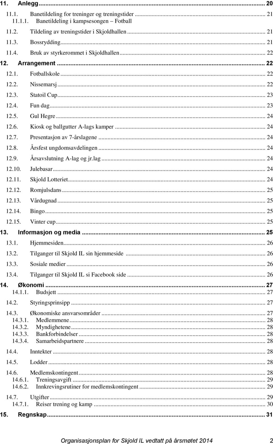 Kiosk og ballgutter A-lags kamper... 24 12.7. Presentasjon av 7-årslagene... 24 12.8. Årsfest ungdomsavdelingen... 24 12.9. Årsavslutning A-lag og jr.lag... 24 12.10. Julebasar... 24 12.11.