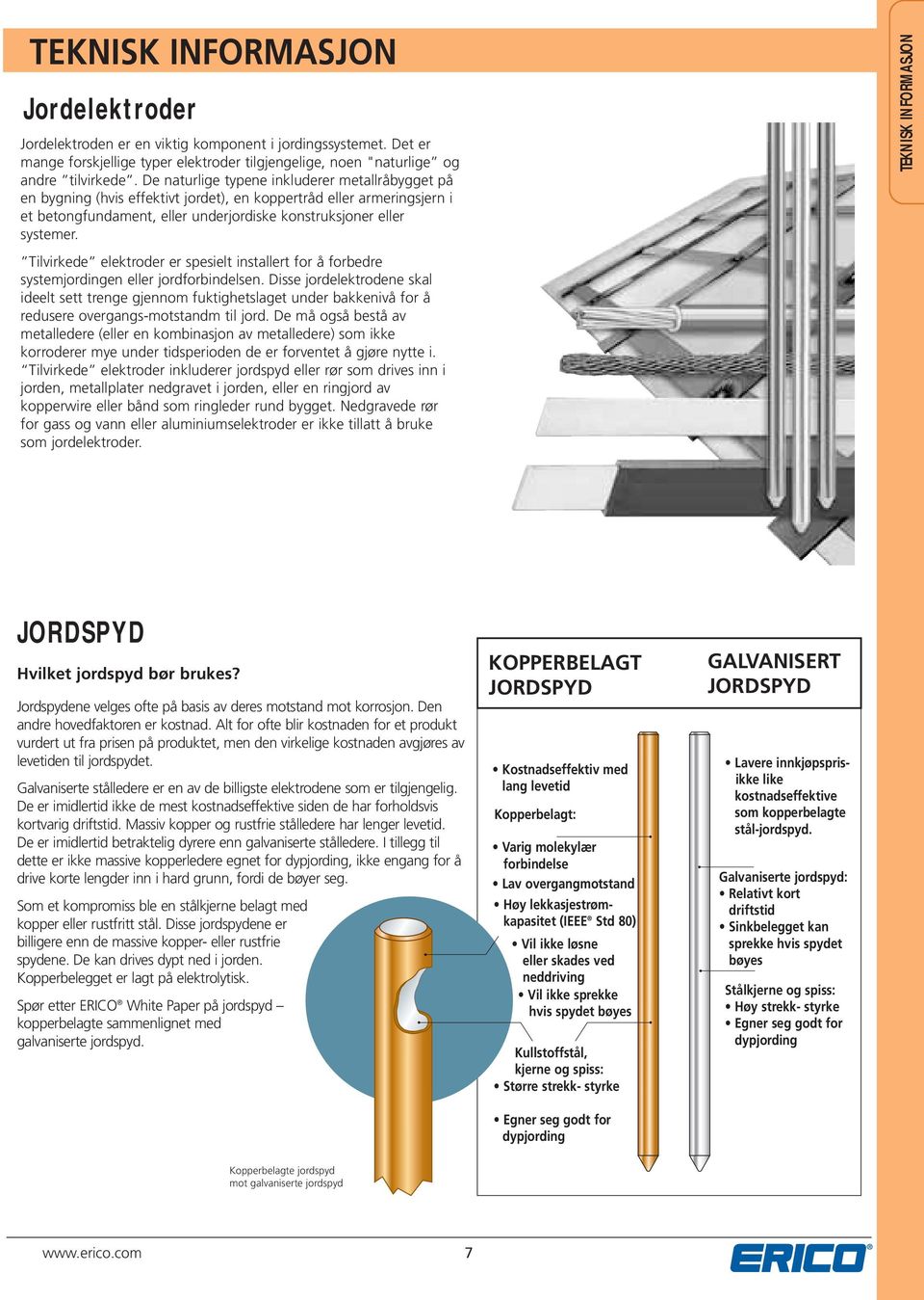 Tilvirkede elektroder er spesielt installert for å forbedre systemjordingen eller jordforbindelsen.