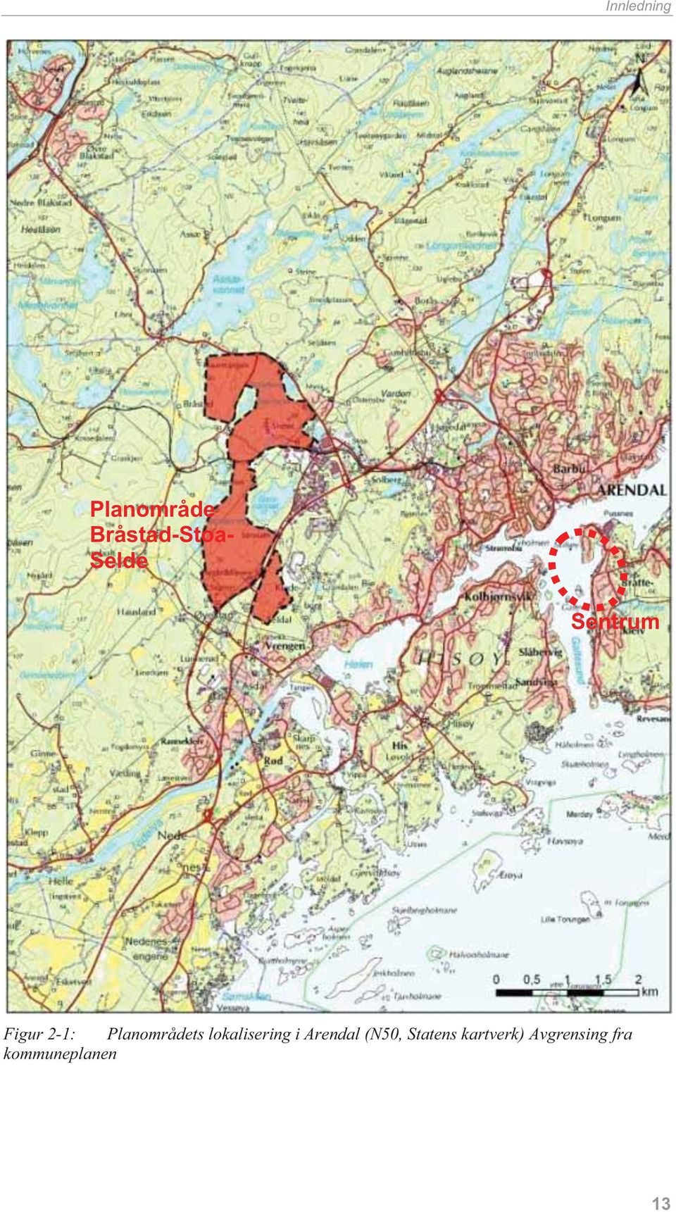 lokalisering i Arendal (N50, Statens