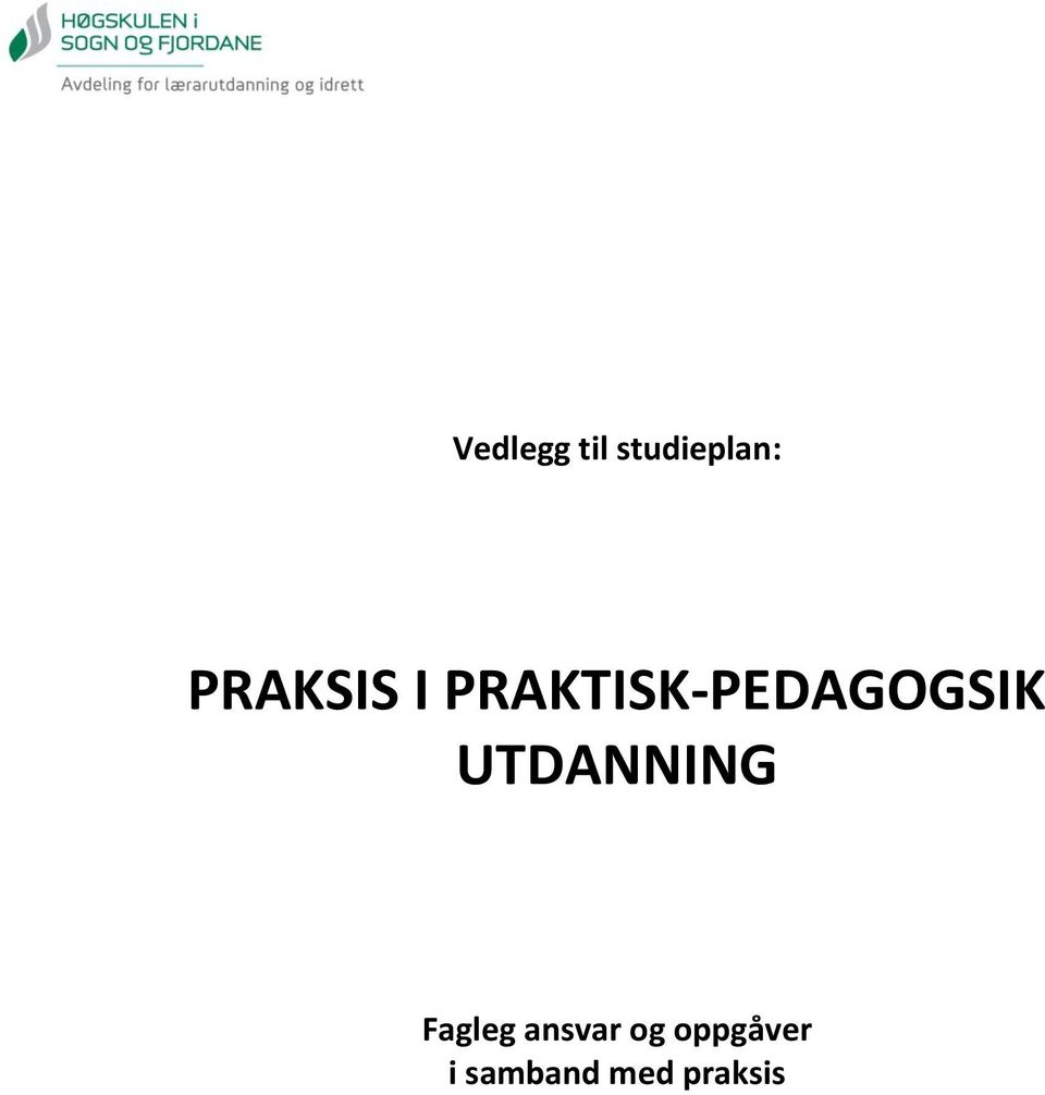 PRAKTISK-PEDAGOGSIK