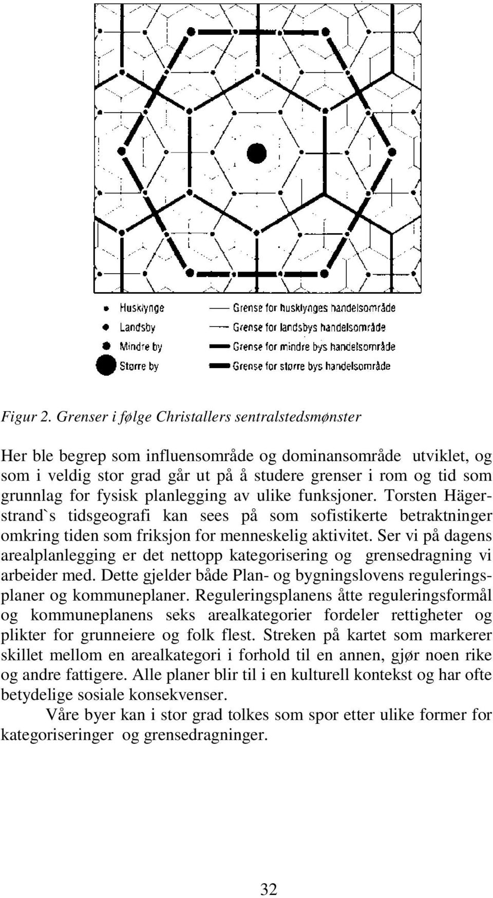 fysisk planlegging av ulike funksjoner. Torsten Hägerstrand`s tidsgeografi kan sees på som sofistikerte betraktninger omkring tiden som friksjon for menneskelig aktivitet.