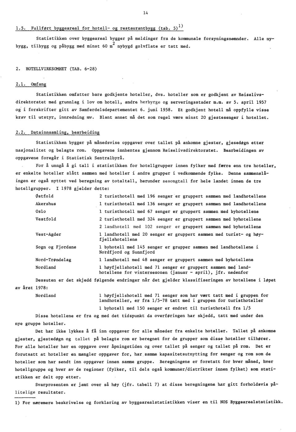 hoteller som er godkjent av Reiselivsdirektoratet med grunnlag i lov om hotell, andre herbyrge og serveringsstader m.m. av. april 97 og i forskrifter gitt av Samferdelsdepartementet. juni 98.