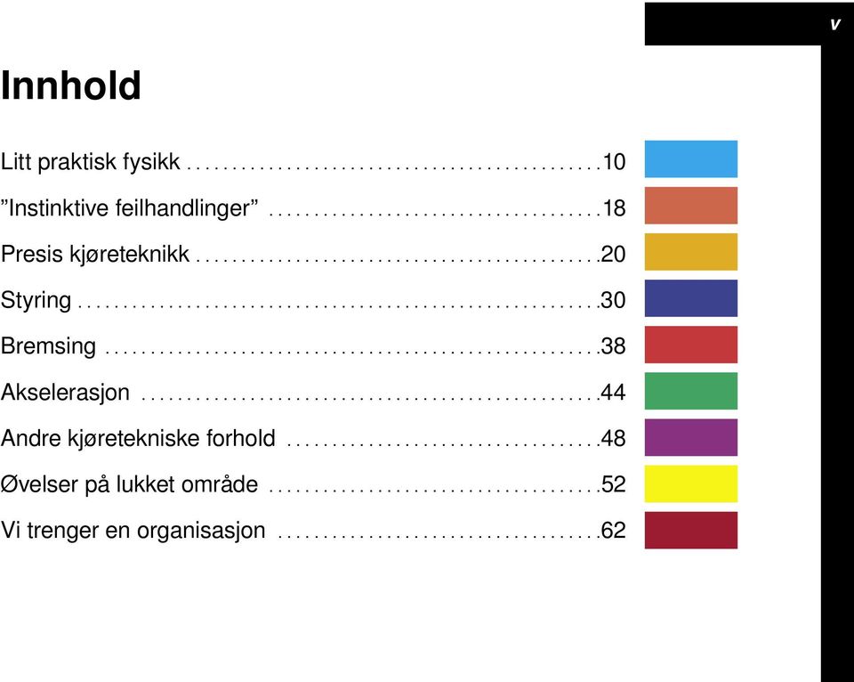 ..................................................44 Andre kjøretekniske forhold...................................48 Øvelser på lukket område.