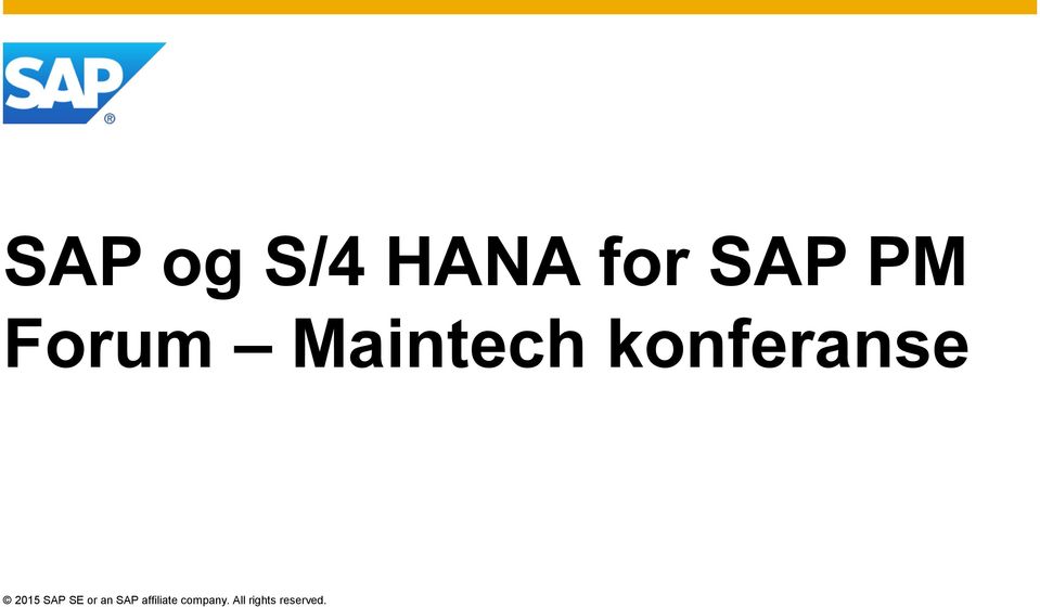 2015 SAP SE or an SAP